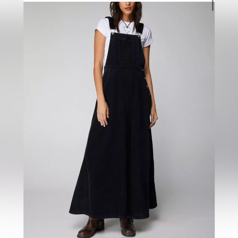 Corduroy Overall Maxi Dress
